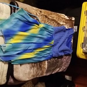 cute blue and yellow sundress